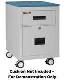 FireKing Mobile Pedestal Legal/Letter File Cabinet - 1-Hour Fire Rated - 4 Colors