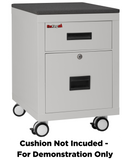 FireKing Mobile Pedestal Legal/Letter File Cabinet - 1-Hour Fire Rated - 4 Colors
