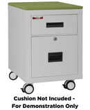 FireKing Mobile Pedestal Legal/Letter File Cabinet - 1-Hour Fire Rated - 4 Colors