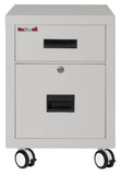 FireKing Mobile Pedestal Legal/Letter File Cabinet - 1-Hour Fire Rated - 4 Colors
