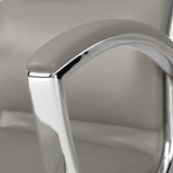 Bush Business Furniture CH1701LGL-03 Modelo High Back Leather Executive Office Chair in Light Gray