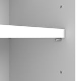 Bush Business Furniture STC015WH Studio C 5 Shelf Bookcase with Doors in White