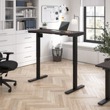 Bush Business Furniture Move 40 Series 48W x 24D Electric Height Adjustable Standing Desk in Storm Gray with Black Base