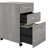 Bush Business Furniture STC049PG Studio C 72W x 30D L Shaped Desk with 42W Return in Platinum Gray