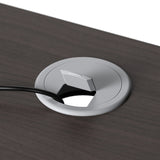 Bush Business Furniture ARV001SG Arrive 60W x 30D Reception Desk with Shelf in Storm Gray