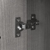 Bush Business Furniture SCS160PG Studio C Low Storage Cabinet with Doors and Shelves in Platinum Gray