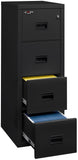 FireKing Turtle Series - Space Saving Vertical File Cabinet - 1-Hour Fire Rated - 2 or 4 Drawers - 3 Colors
