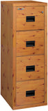 FireKing Turtle Designer Series - Space Saving Vertical File Cabinet - 1-Hour Fire Rated - 2 or 4 Drawers - 4 Colors