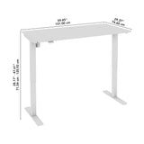 Bush Business Furniture M4S6030PGSK Move 40 Series 60W x 30D Electric Height Adjustable Standing Desk in Platinum Gray with Metallic Gray Base