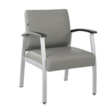 Bush Business Furniture CH3901GVL-03 Arrive Waiting Room Guest Chair with Arms in Light Gray Vinyl