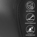 Bush Business Furniture CH3901BVL-03 Arrive Waiting Room Guest Chair with Arms in Black Vinyl