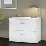 Bush Business Furniture SCF136WHSU Studio C Lateral File Cabinet in White