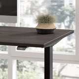 Bush Business Furniture M6SL7278SGBK Move 60 Series 72W Height Adjustable L Shaped Standing Desk in Storm Gray with Black Base