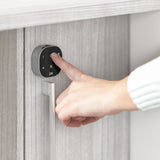 Bush Business Furniture HUS020WHPG Hustle 48-inch 2 Person Office Cubicles with Locking Storage and Large Tackboards in White and Platinum Gray