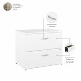 Bush Business Furniture SCF136WHSU Studio C Lateral File Cabinet in White