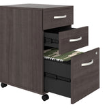 Bush Business Furniture SCF216SGSU Studio C 3 Drawer Mobile File Cabinet in Storm Gray