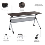 Bush Business Furniture NVW160SGK Envision 60W Folding Training Table in Storm Gray