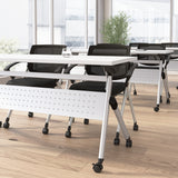 Bush Business Furniture Envision 60W Folding Training Table in White