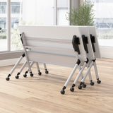 Bush Business Furniture Envision 60W Folding Training Table in White