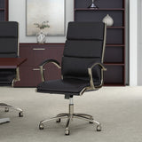 Bush Business Furniture CH1701BLL-03 Modelo High Back Leather Executive Office Chair in Black