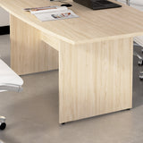 Bush Business Furniture 99TB7236NE 72-inch Office Conference Table with Wood Base in Natural Elm