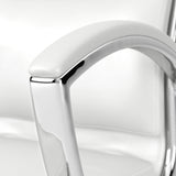 Bush Business Furniture CH1701WHL-03 Modelo High Back Leather Executive Office Chair in White