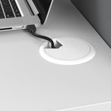 Bush Business Furniture WC36192-03STGK Office in an Hour 65W Straight Cubicle Desk with Storage, Drawers, and Organizers in Pure White