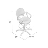 Boss Mesh Drafting Stool W/ Loop Arms MODEL # B16217
