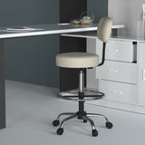 Boss Caressoft Medical/Drafting Stool W/ Back Cushion MODEL # B16245-BG
