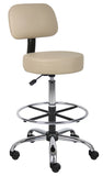 Boss Caressoft Medical/Drafting Stool W/ Back Cushion MODEL # B16245-BG