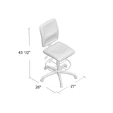 Boss Multi-Function Fabric Drafting Stool MODEL # B1635-BK