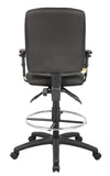 Boss Multi-Function Fabric Drafting Stool W/ Adjustable Arms MODEL # B1636-BK