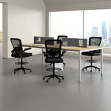 Boss Black Mesh, Flip Arm, Stool MODEL # B16366BK-BK