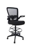 Boss Black Mesh, Flip Arm, Stool MODEL # B16366BK-BK