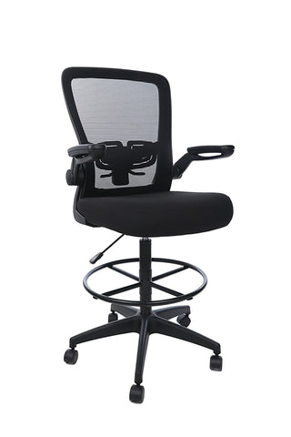 Boss Black Mesh, Flip Arm, Stool MODEL # B16366BK-BK
