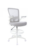 Boss Grey Mesh, Flip Arm, Stool MODEL # B16366WT-GY