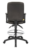 Boss Multi-Function Fabric Drafting Stool W/ Loop Arms MODEL # B1637-BK
