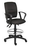 Boss Multi-Function Fabric Drafting Stool W/ Loop Arms MODEL # B1637-BK