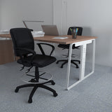 Boss Multi-Function Fabric Drafting Stool W/ Loop Arms MODEL # B1637-BK
