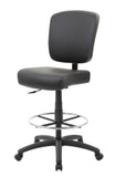 Boss 300 lb Heavy Duty Office Stool, Black MODEL # B1680-BK