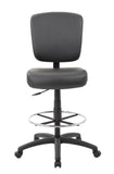 Boss 300 lb Heavy Duty Office Stool, Black MODEL # B1680-BK