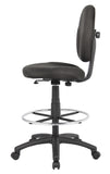 Boss Black Fabric Drafting Stools W/Footring MODEL # B1690-BK