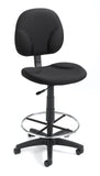 Boss Black Fabric Drafting Stools W/Footring MODEL # B1690-BK