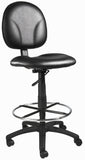 Boss Black Antimicrobial Drafting Stools W/Footring MODEL # B1690-CS