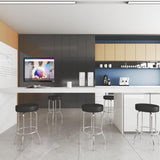 29" Chrome/Black Stool MODEL # B229-BK