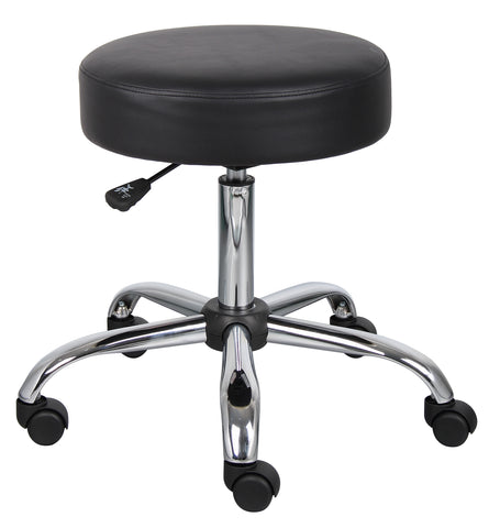 Boss Black Antimicrobial Vinyl Medical Stool MODEL # B240-BK