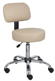 Boss Beige Caressoft Medical Stool W/ Back Cushion MODEL # B245-BG