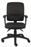 Boss Multi-Function Fabric Task Chair W/ Adjustable Arms MODEL # B3036-BK