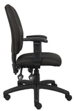 Boss Multi-Function Fabric Task Chair W/ Adjustable Arms MODEL # B3036-BK