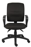 Boss Multi-Function Fabric Task Chair W/Loop Arms MODEL # B3037-BK